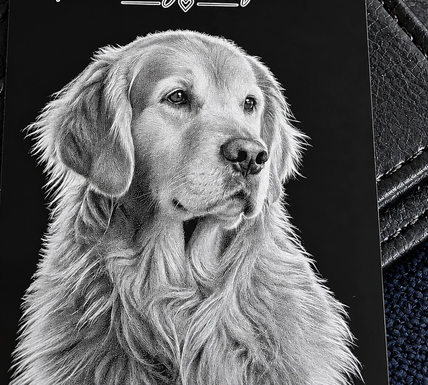 Buddy – engraved memorial card