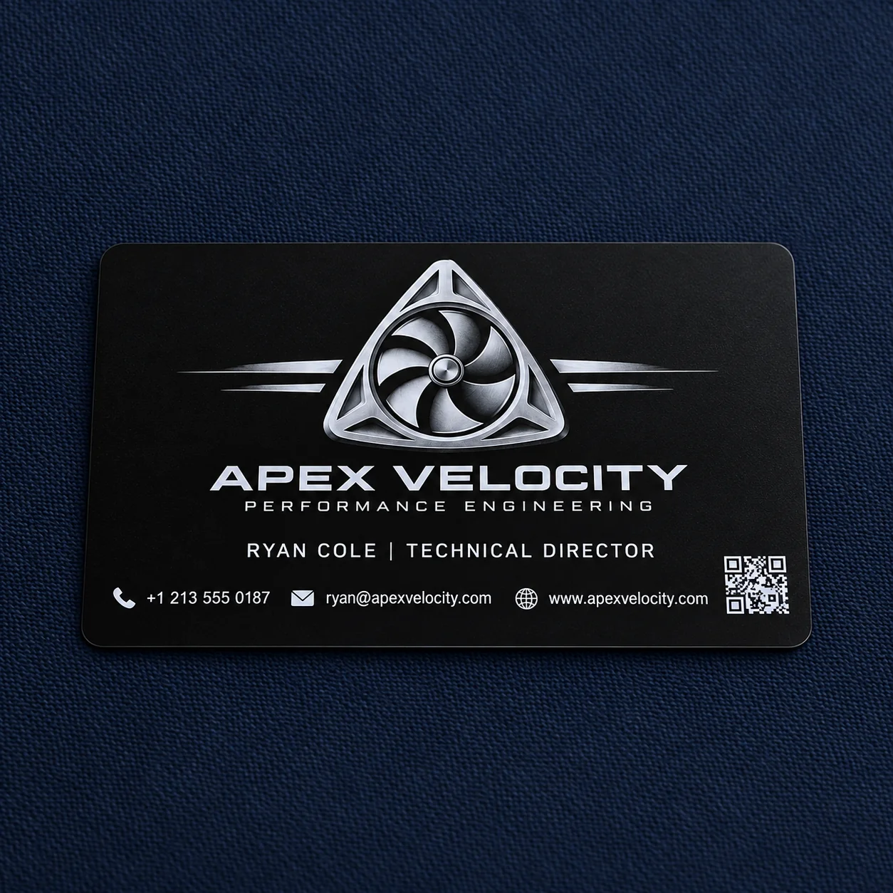 Engraved metal business cards — Our work 3