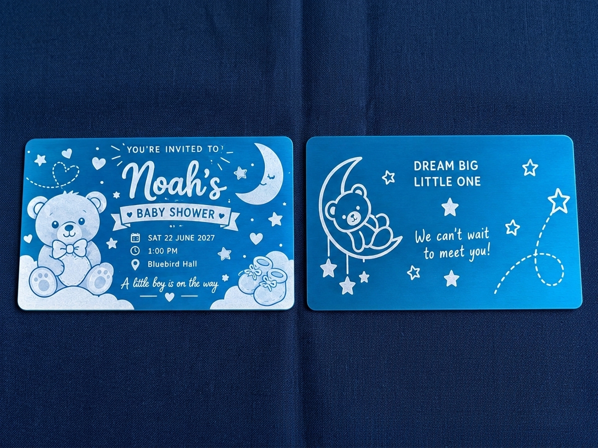 Metal invitations — Prime Marks Studios