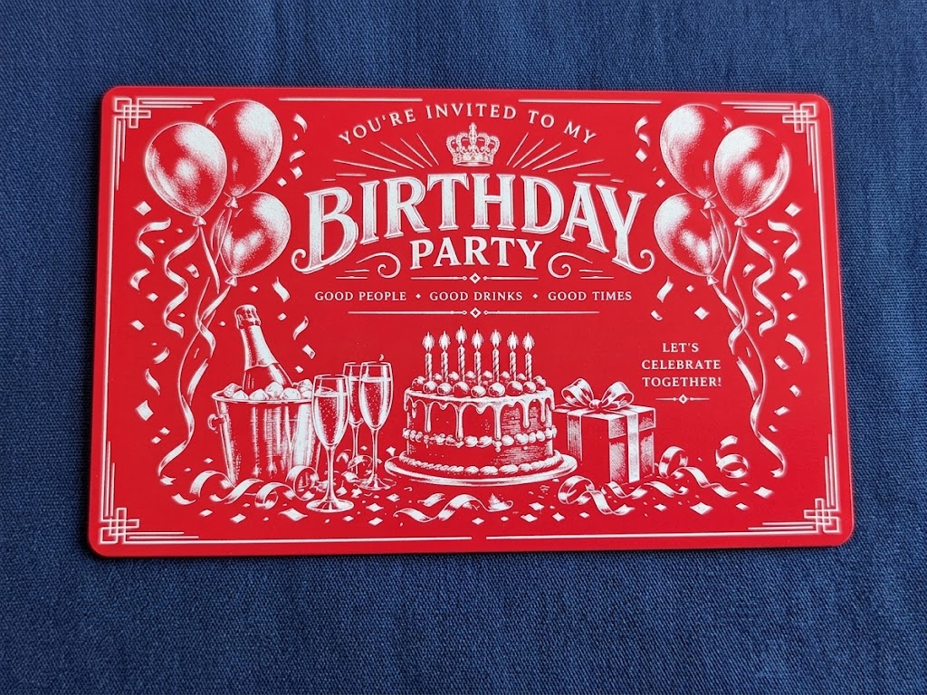 Metal invitations — 2