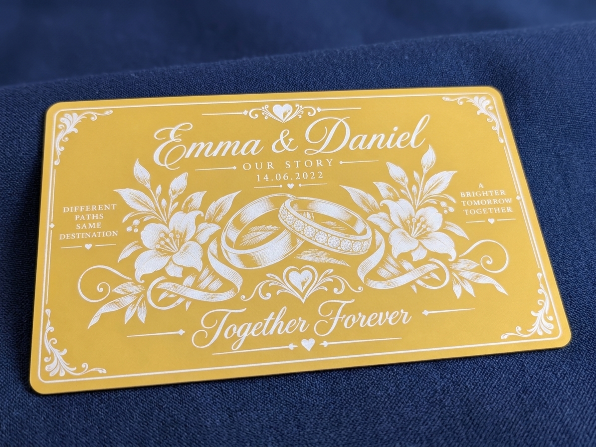 Metal invitations — 3